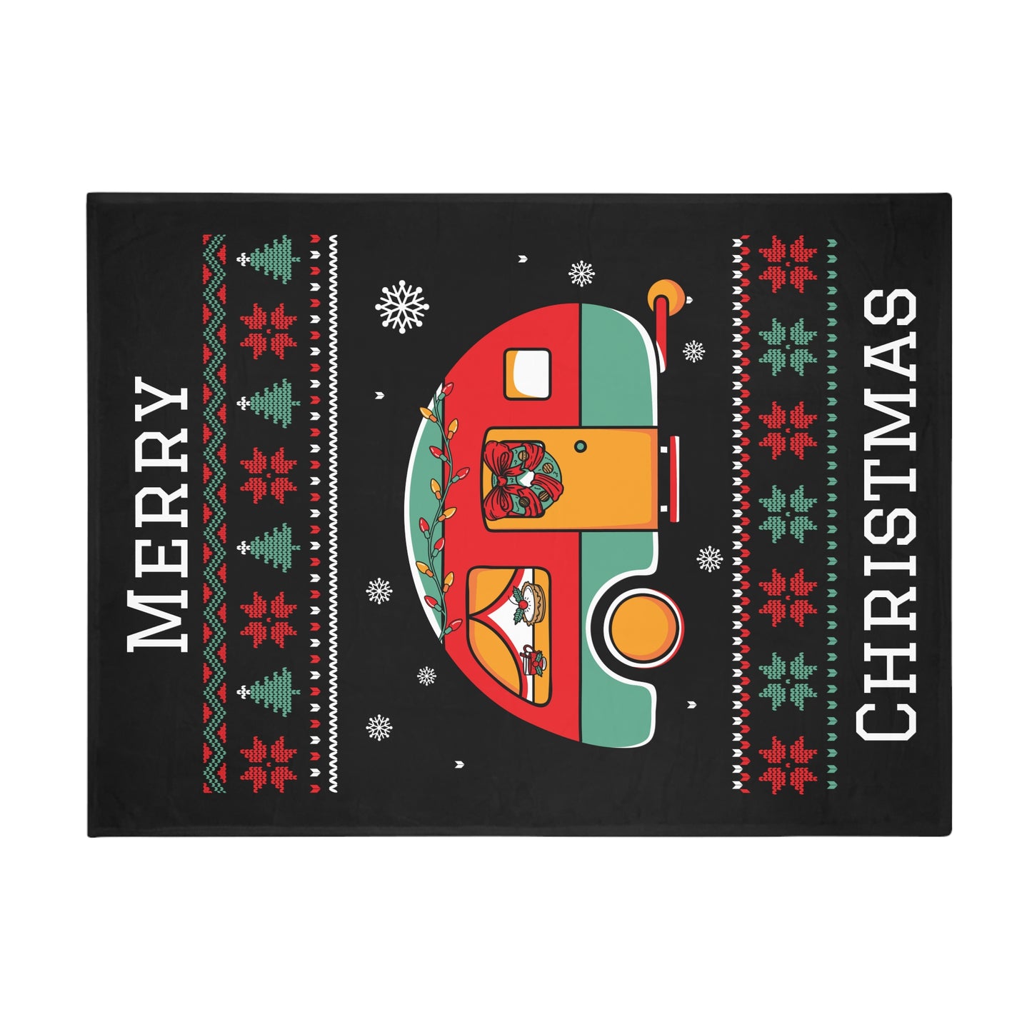 Ugly Christmas Sweater - Caravan Plush Fleece Blanket