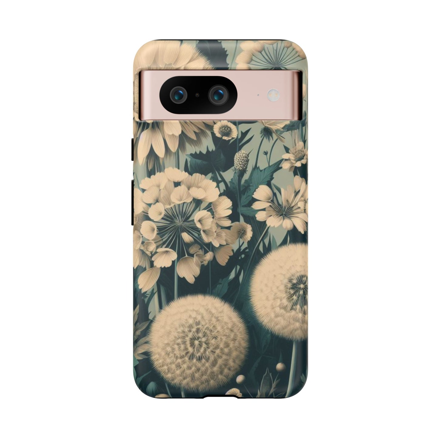 Blue & Cream Flowers Tough Cases iPhone/Google/Samsung