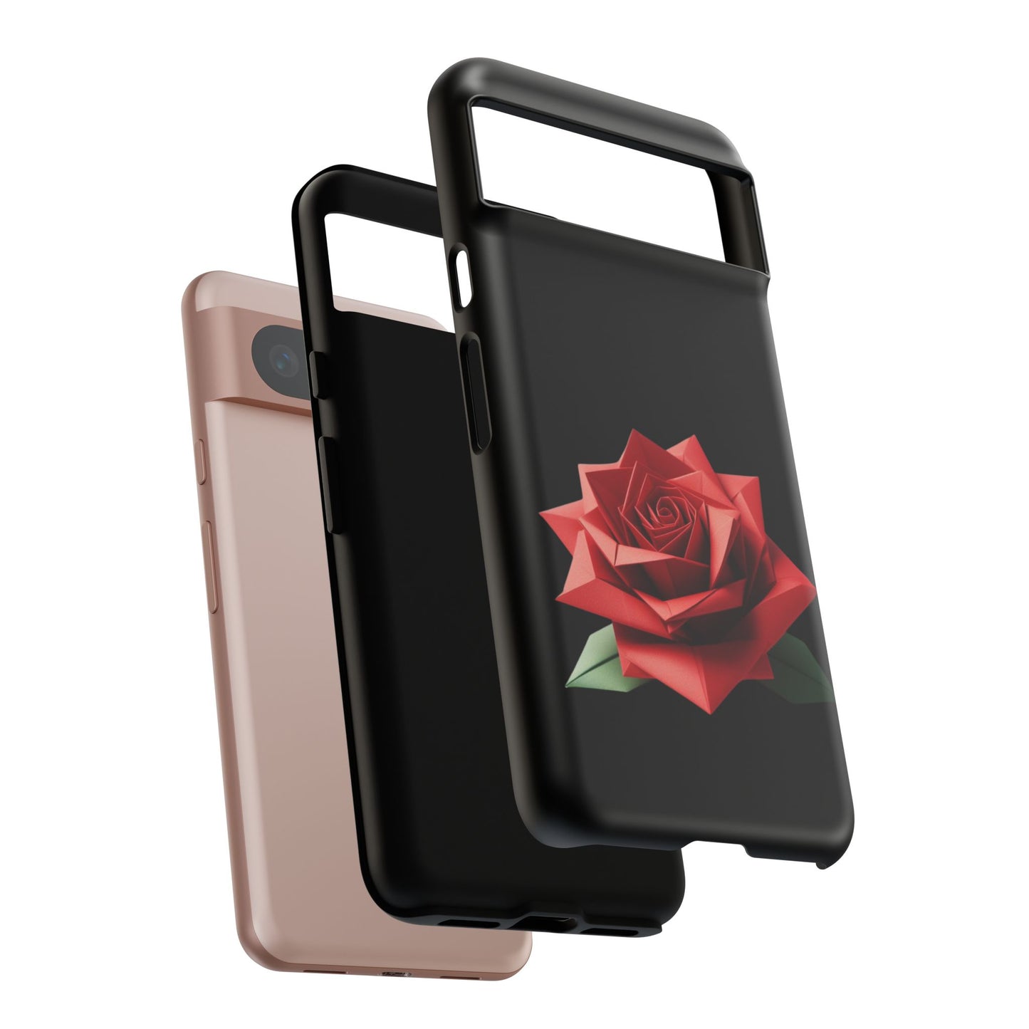 Origami Red Rose Tough Cases iPhone/Google/Samsung