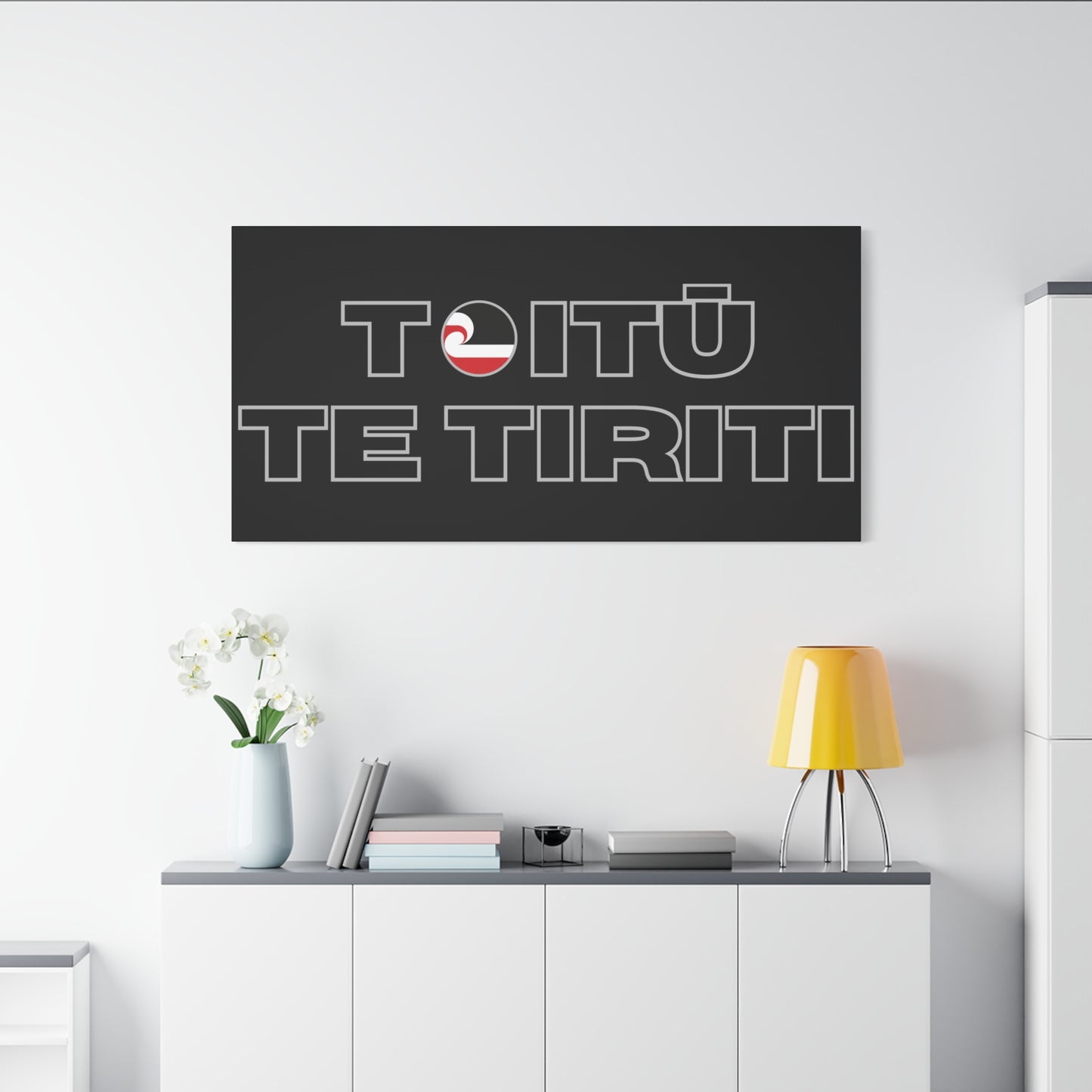 Toitū Te Tiriti Classic Canvas - Black