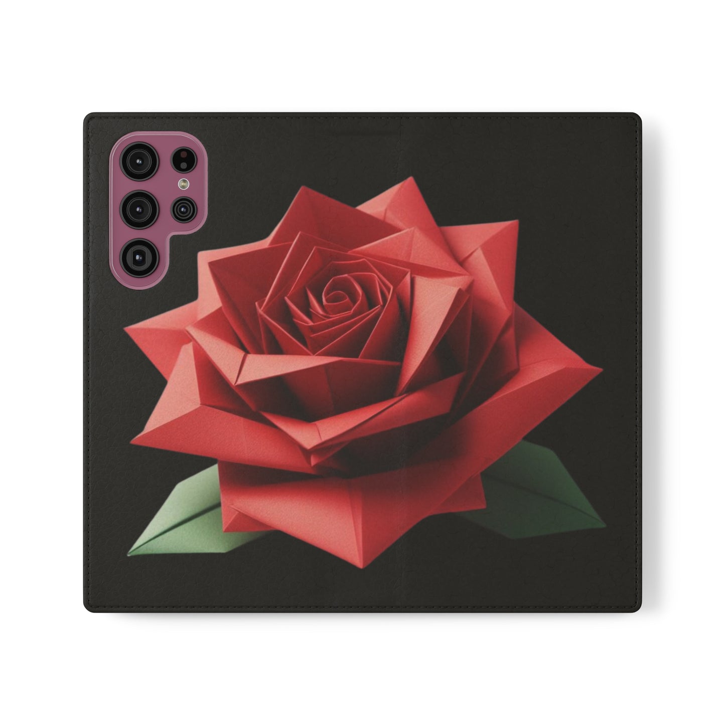 Origami Red Rose Flip Cases iPhone/Samsung