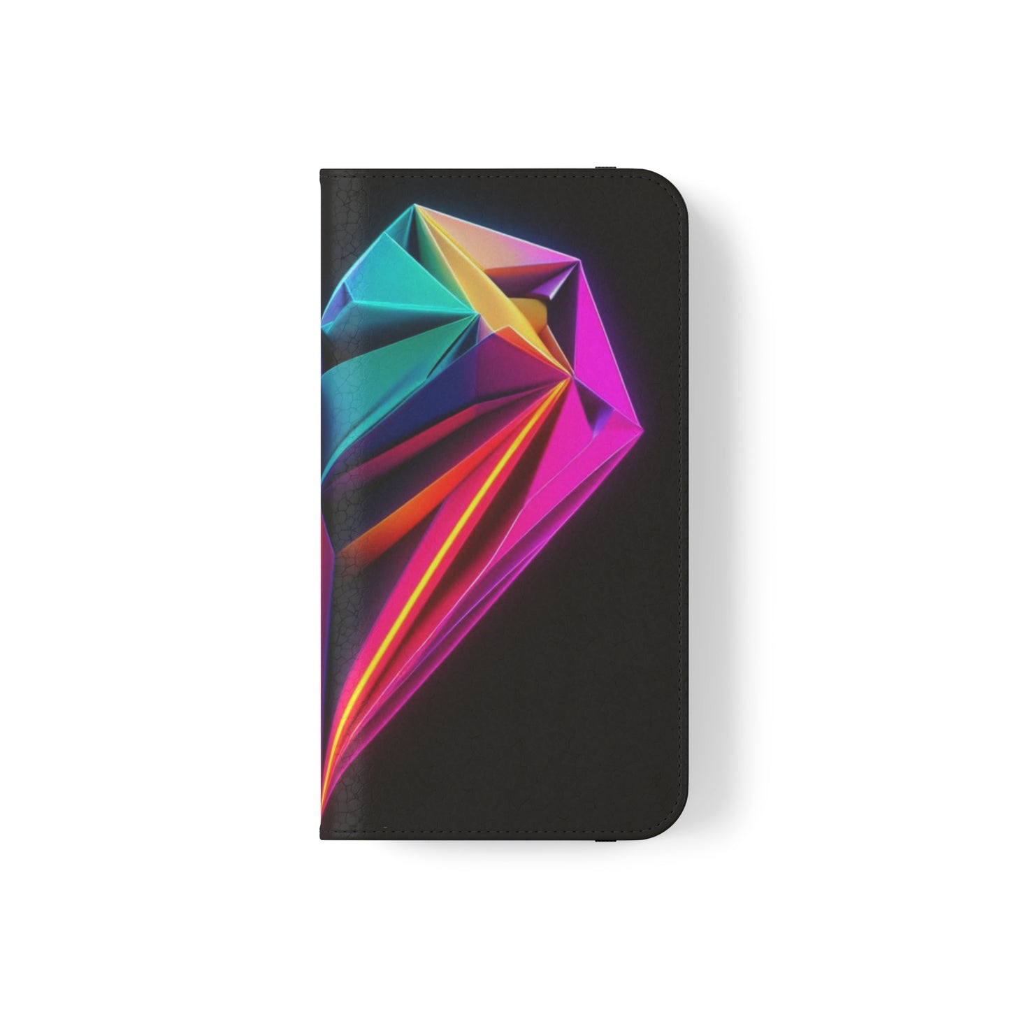 Origami Neon Heart Flip Cases - iPhone/Samsung