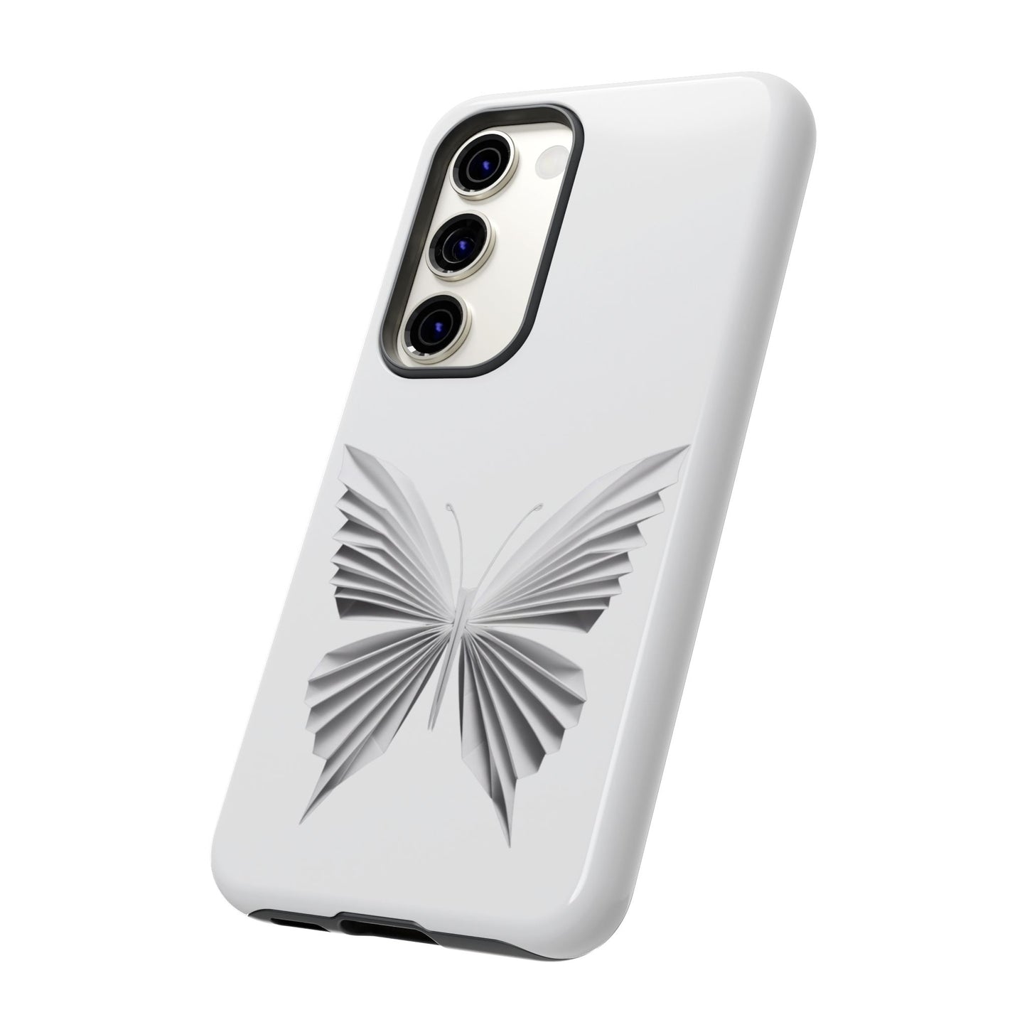 Origami White Butterfly Tough Cases iPhone/Google/Samsung