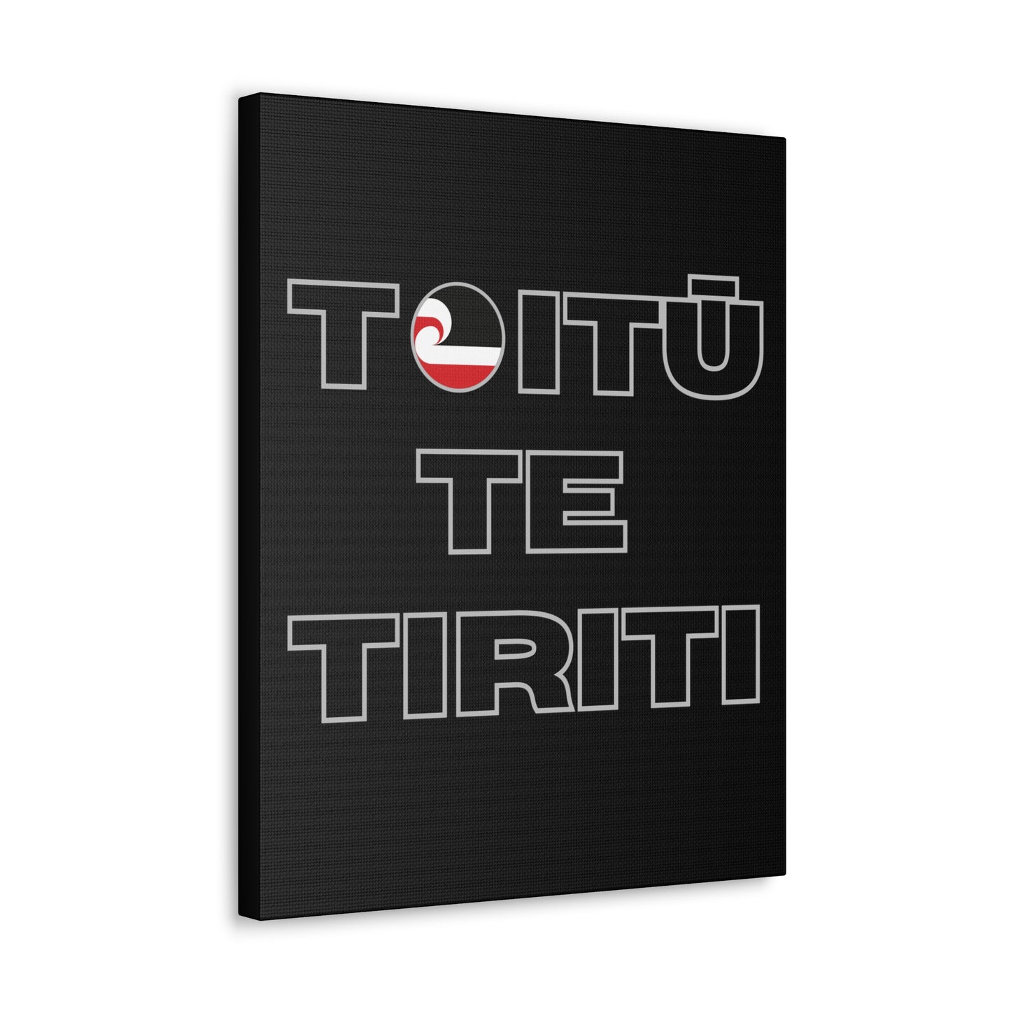 Toitū Te Tiriti Classic Canvas - Black