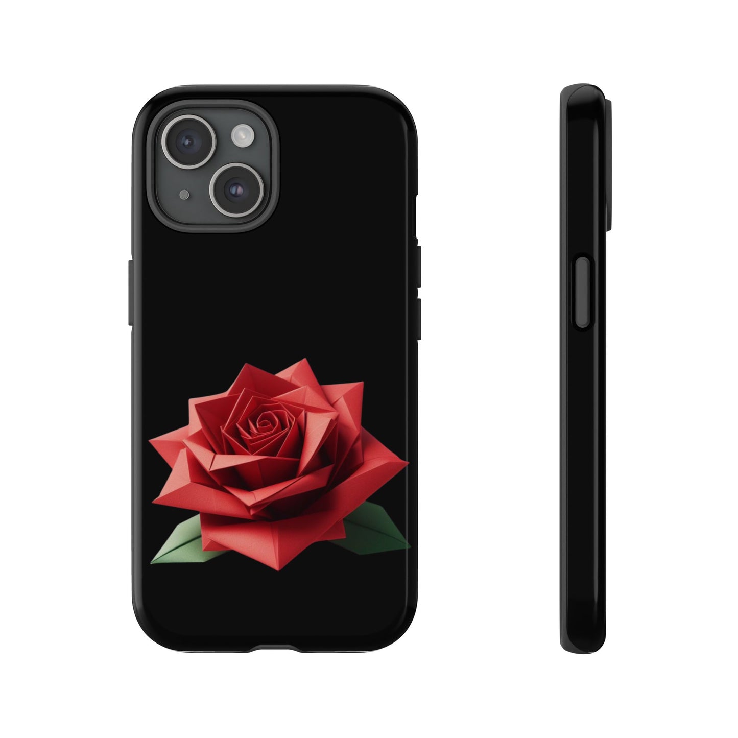 Origami Red Rose Tough Cases iPhone/Google/Samsung