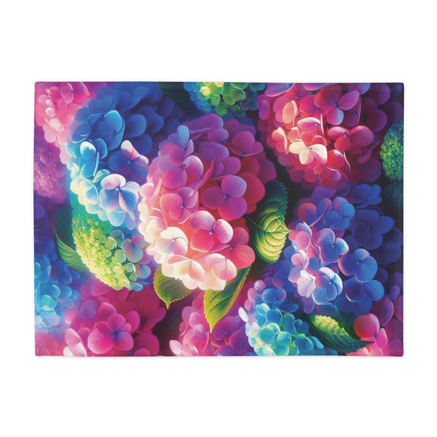 Hydrangea Plush Fleece Blanket