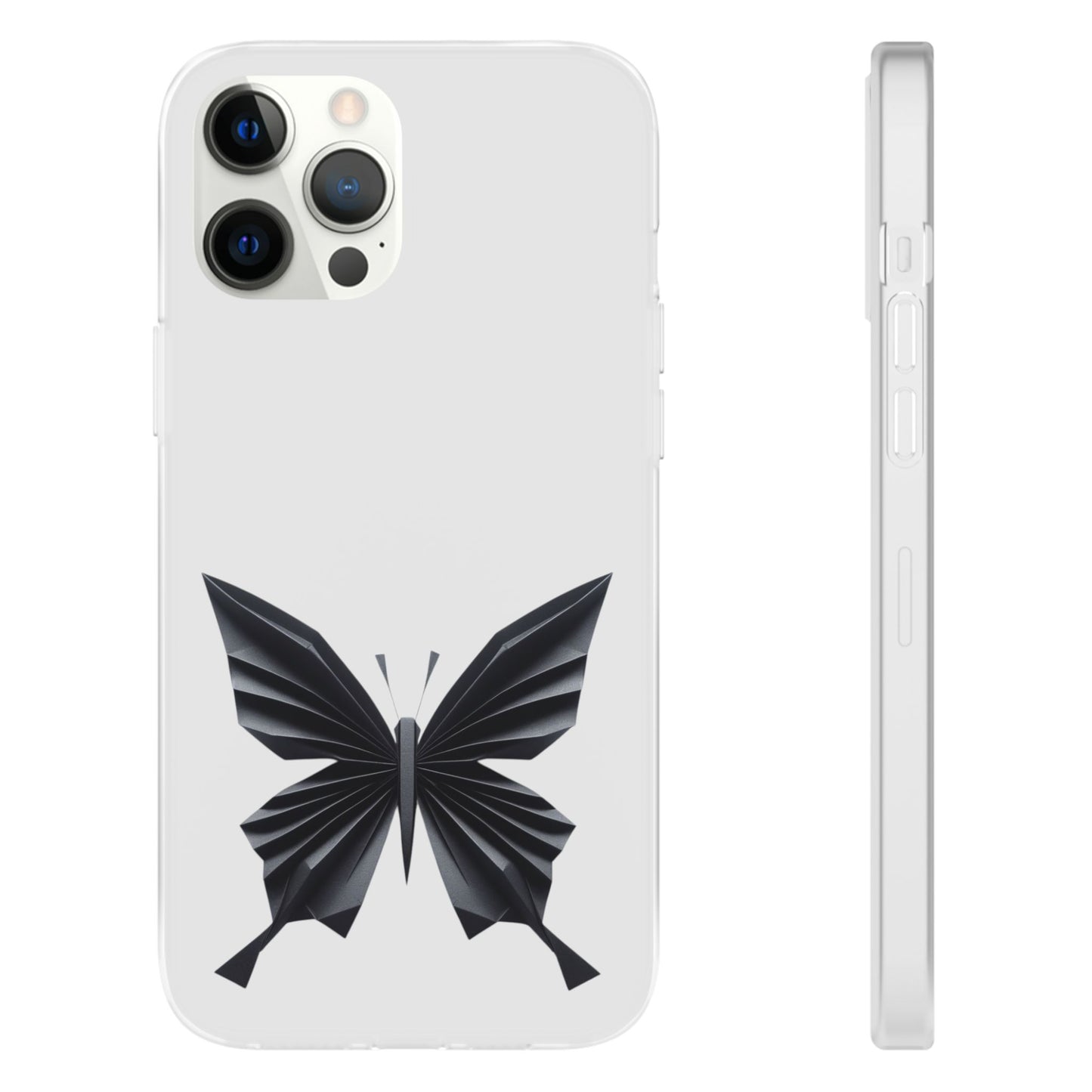 Origami Black Butterfly Flexi Cases