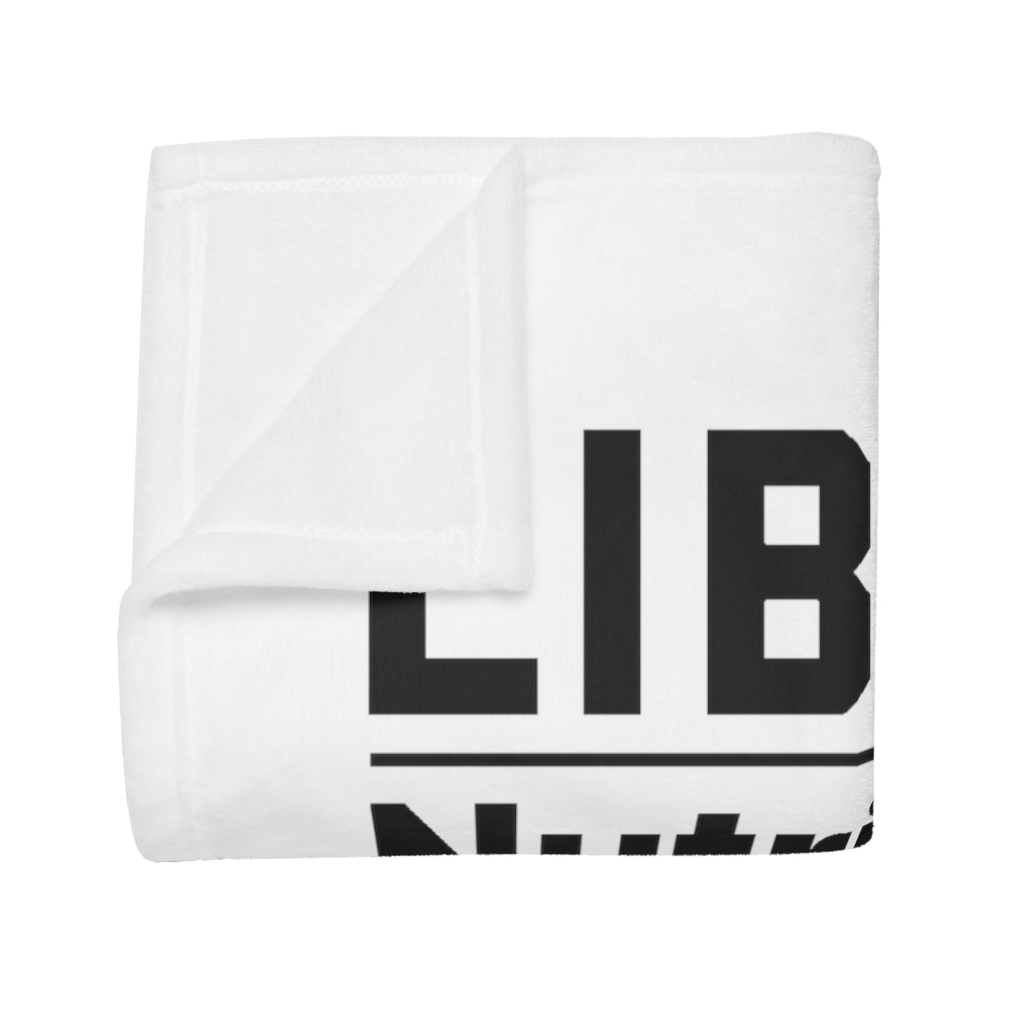 Libra Nutrition Plush Fleece Blanket - white