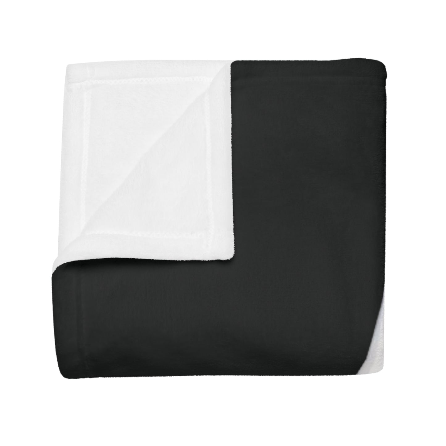 Origami Astronaut Plush Fleece Blanket - Black