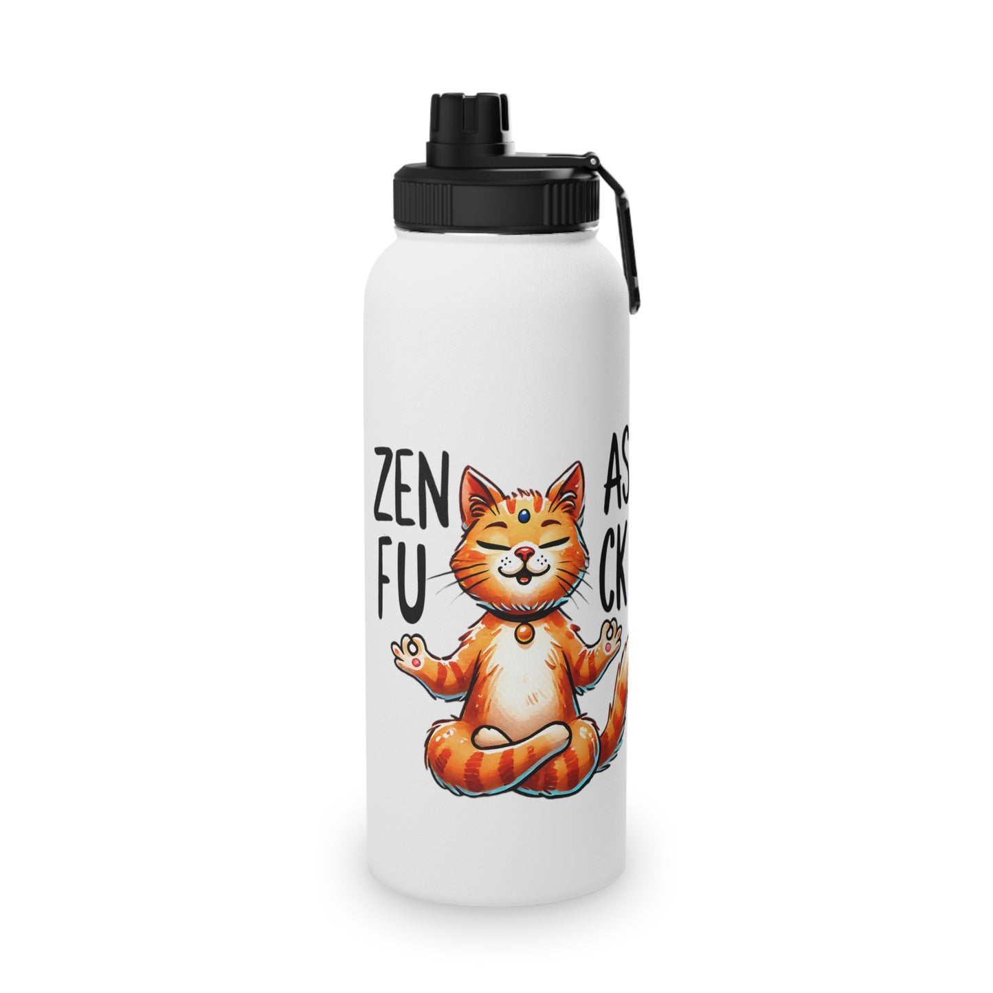 Zen As F*#K Stainless Steel Water Bottle - # Sizes