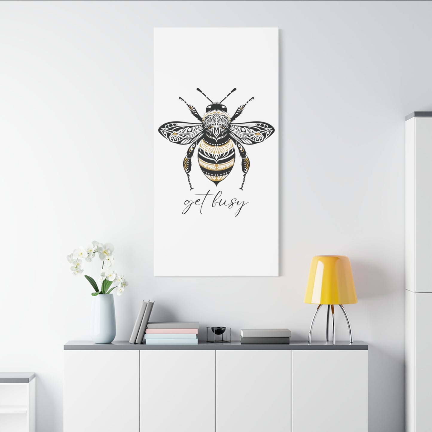 Get Busy Bee Classic Canvas - White