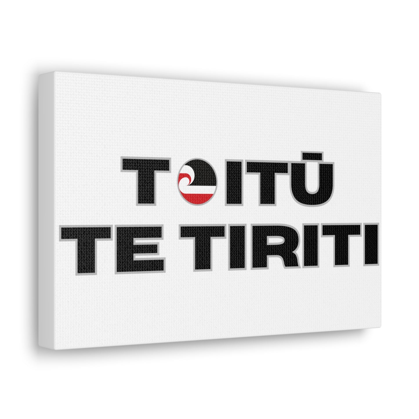 Toitū Te Tiriti Classic Canvas - White