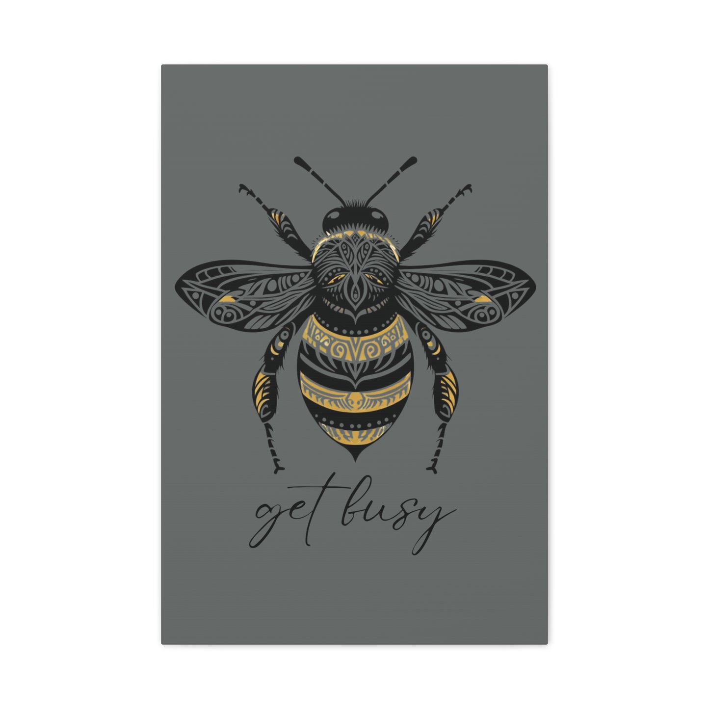 Get Busy Bee Classic Canvas - Grey