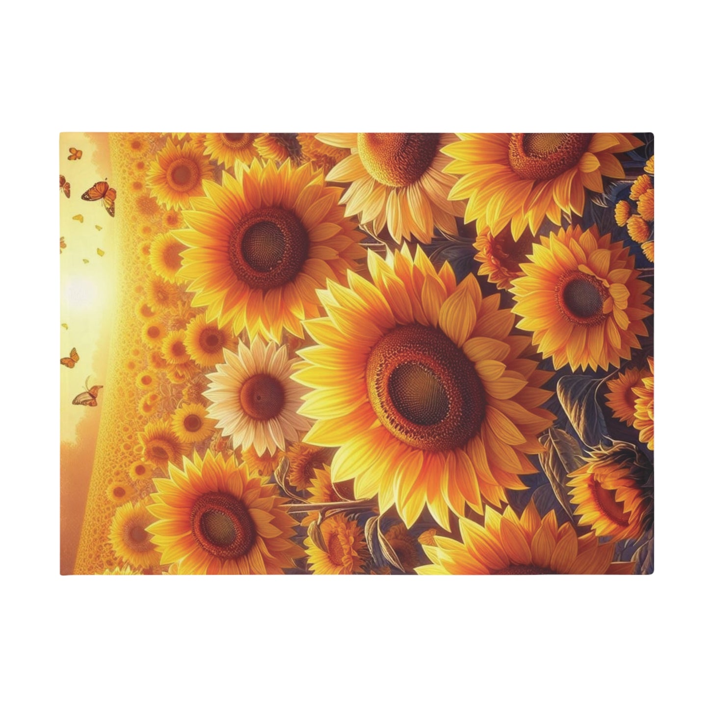 Sunflowers Plush Fleece Blanket