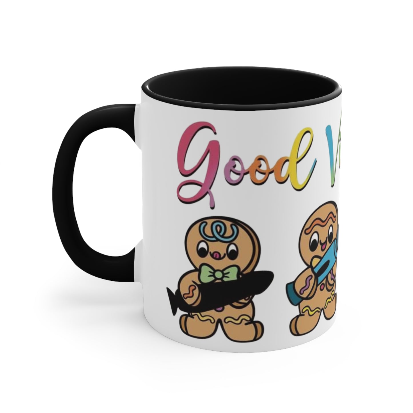 Good Vibes Only Colorful Accent Mug 11oz - For Adults Only