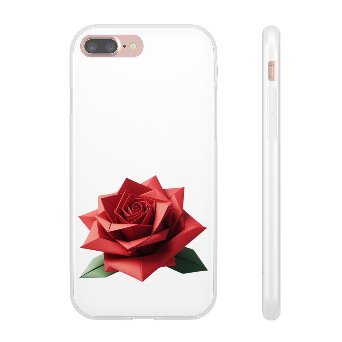 Origami Red Rose Flexi Cases