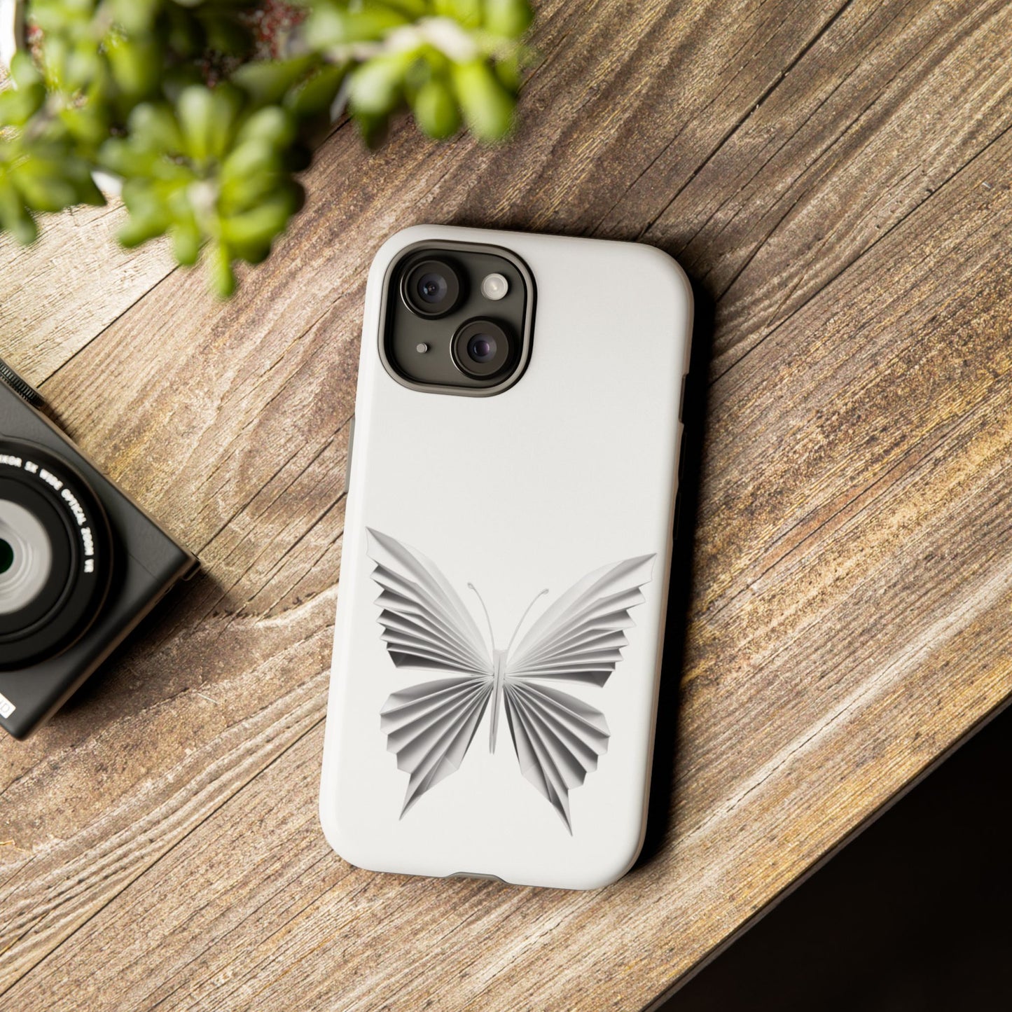 Origami White Butterfly Tough Cases iPhone/Google/Samsung