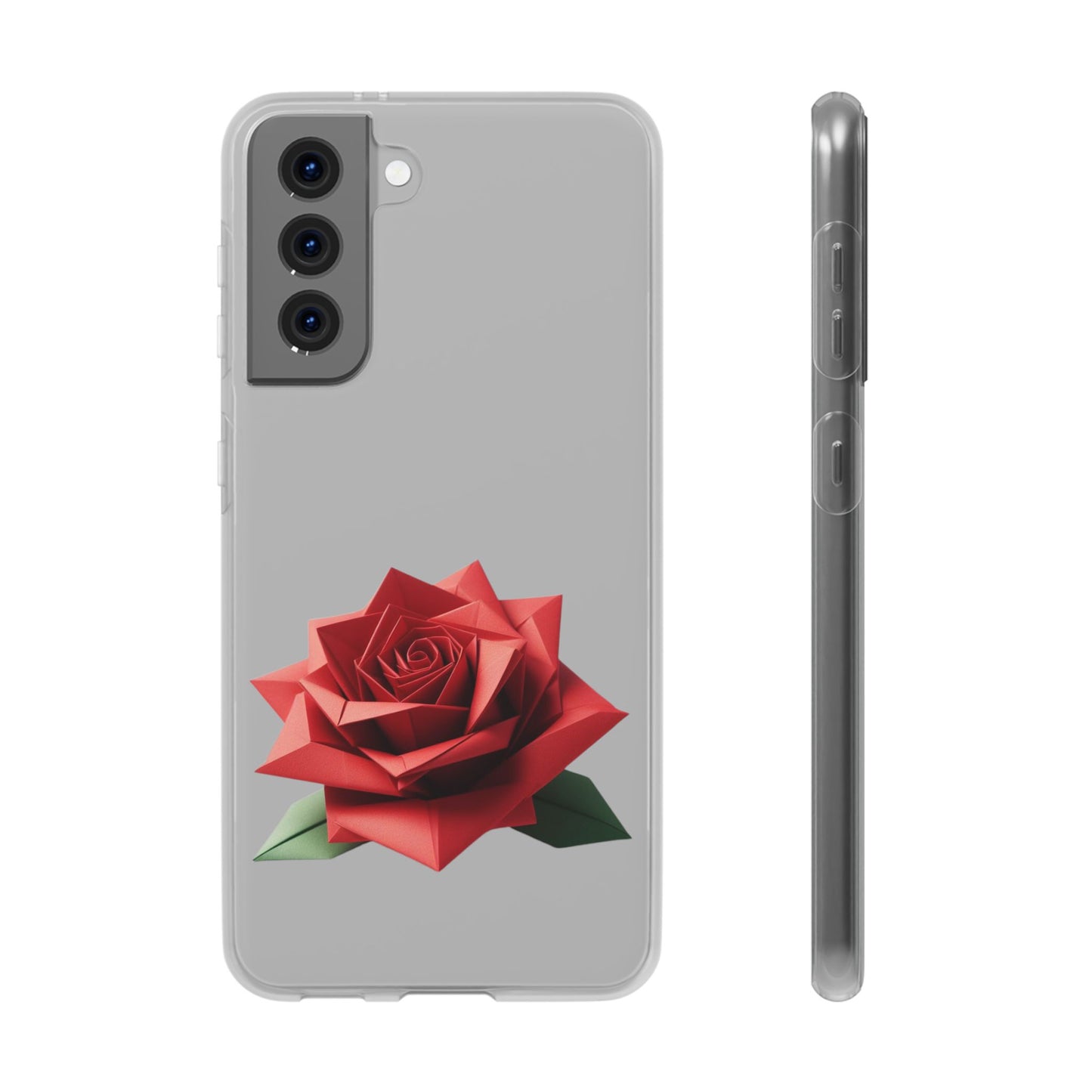 Origami Red Rose Flexi Cases