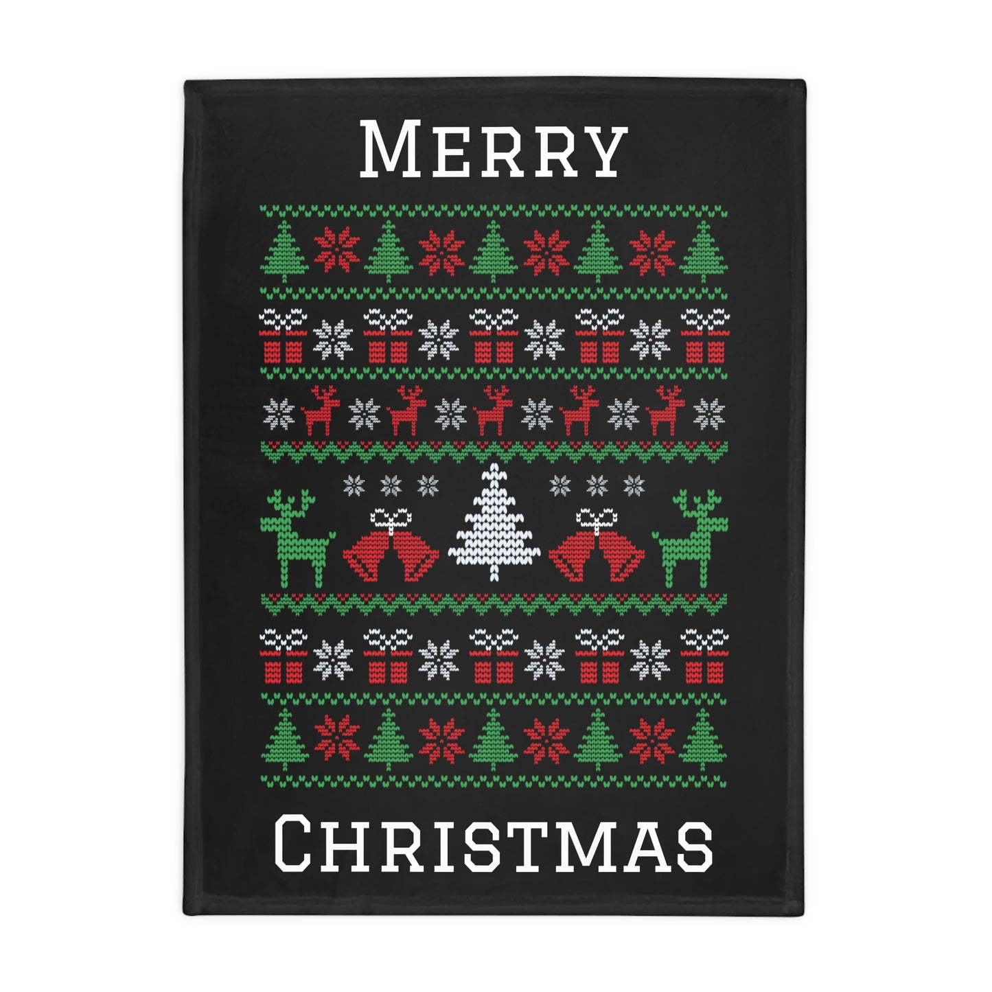 Ugly Christmas Sweater Plush Fleece Blanket #2