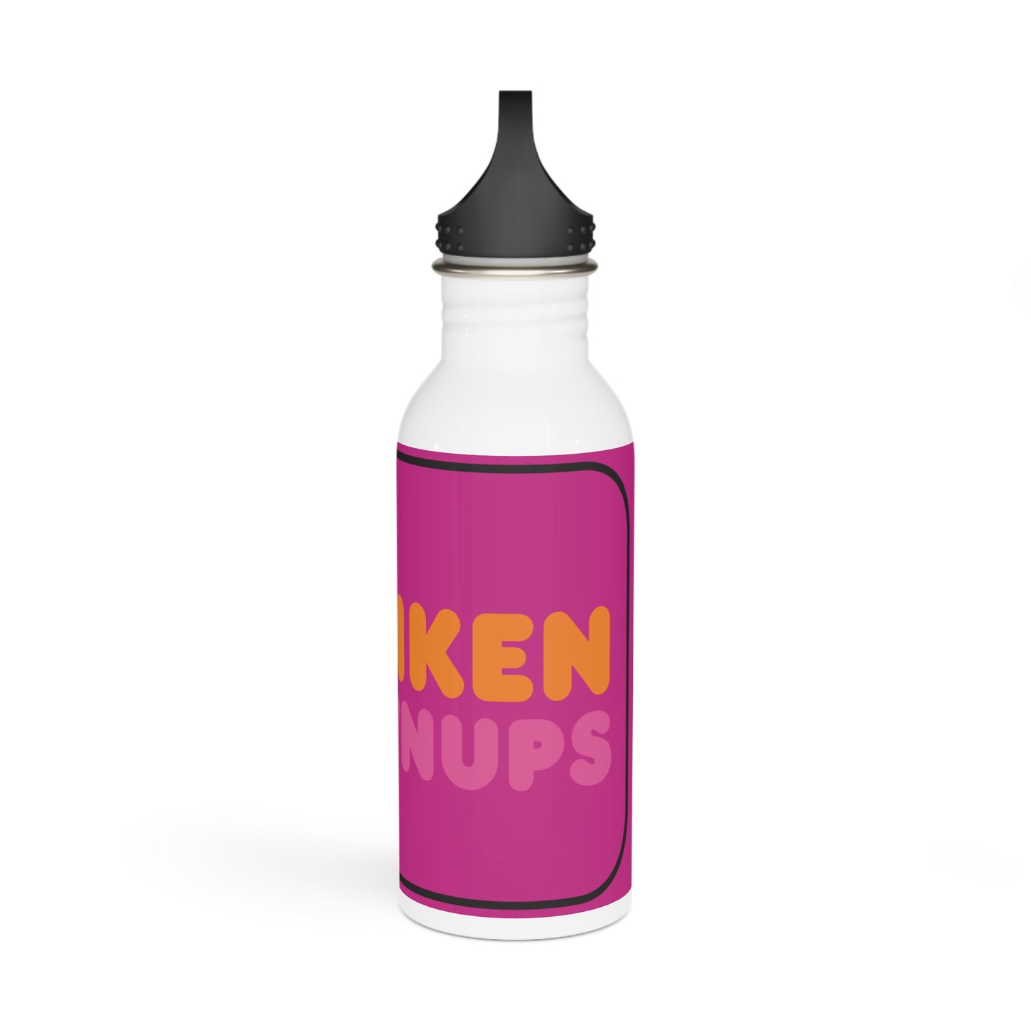 Drunken Grownups Stylish Stainless Steel Water Bottle - Eco-Friendly, Durable, Perfect for On-the-Go - Dark Pink