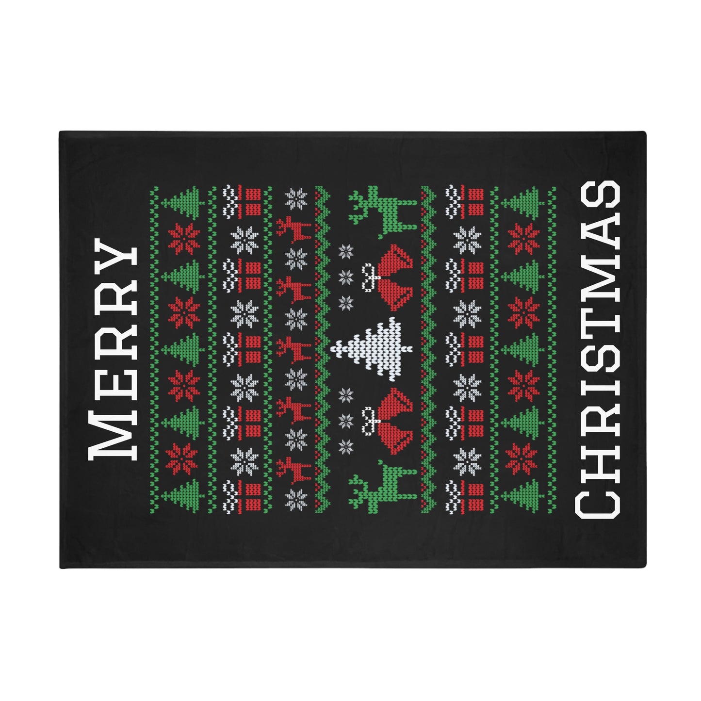 Ugly Christmas Sweater Plush Fleece Blanket #2