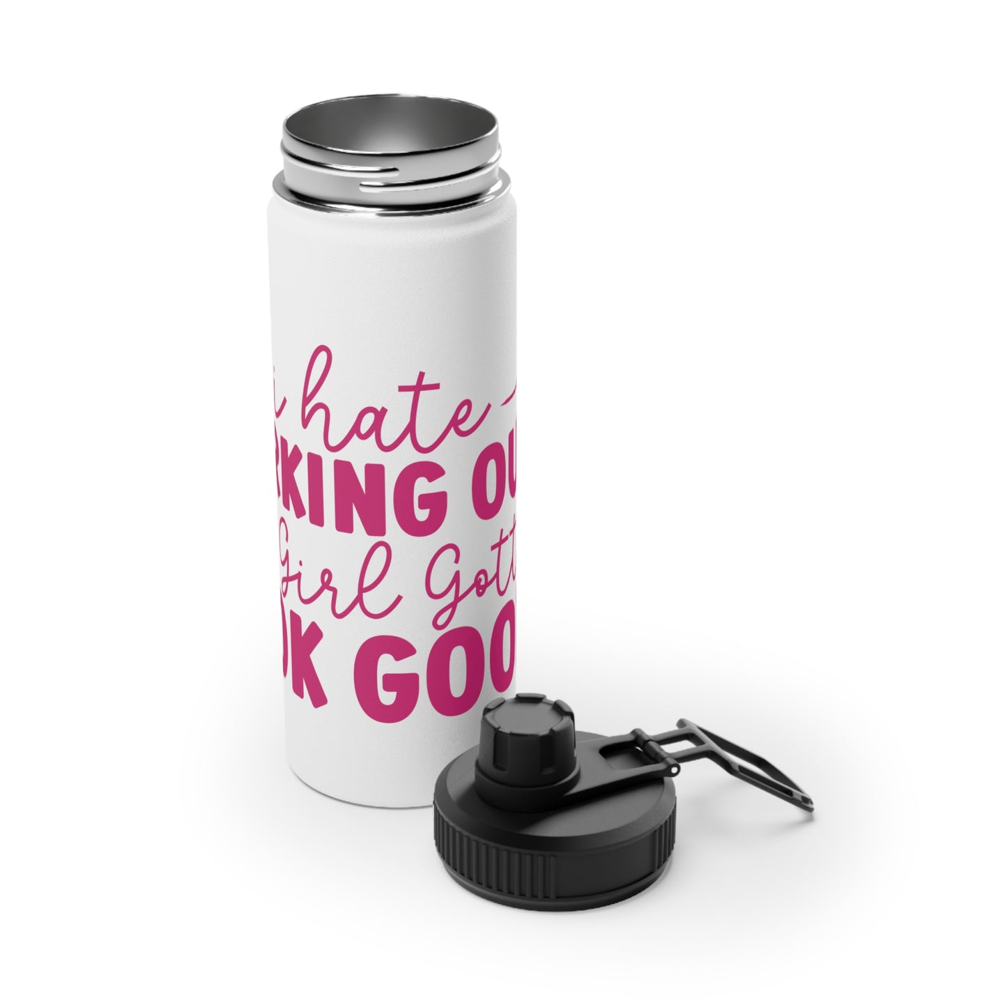 I Hate Working Out... Stainless Steel Sports Water Bottle - 3 sizes