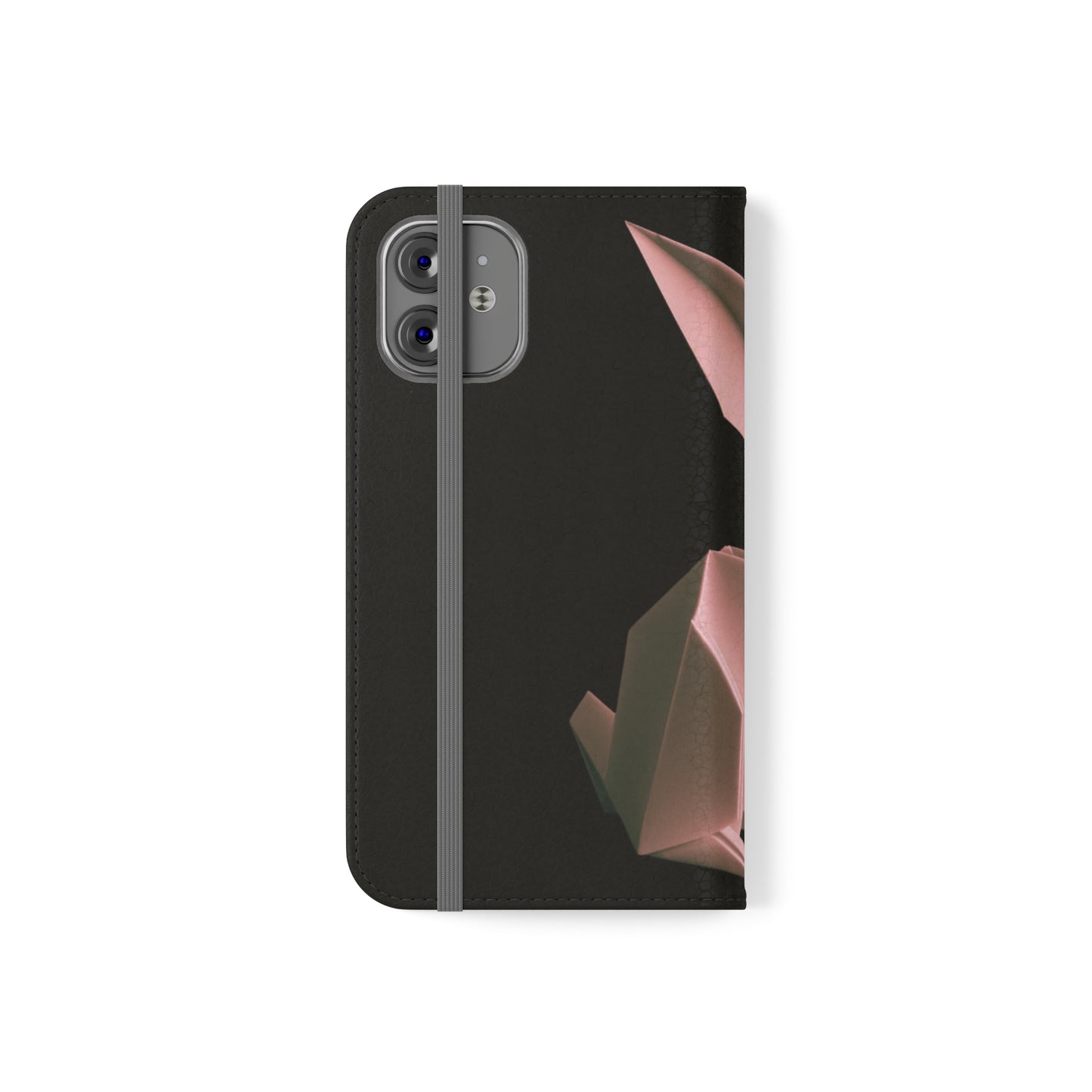 Origami Pink Rabbit Flip Cases iPhone/Samsung