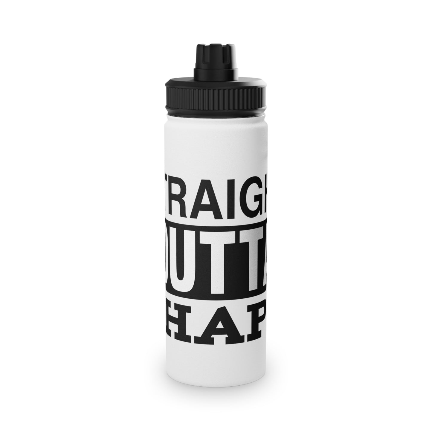 Straight Outta Shape Stainless Steel Sports Water Bottle - 3 sizes