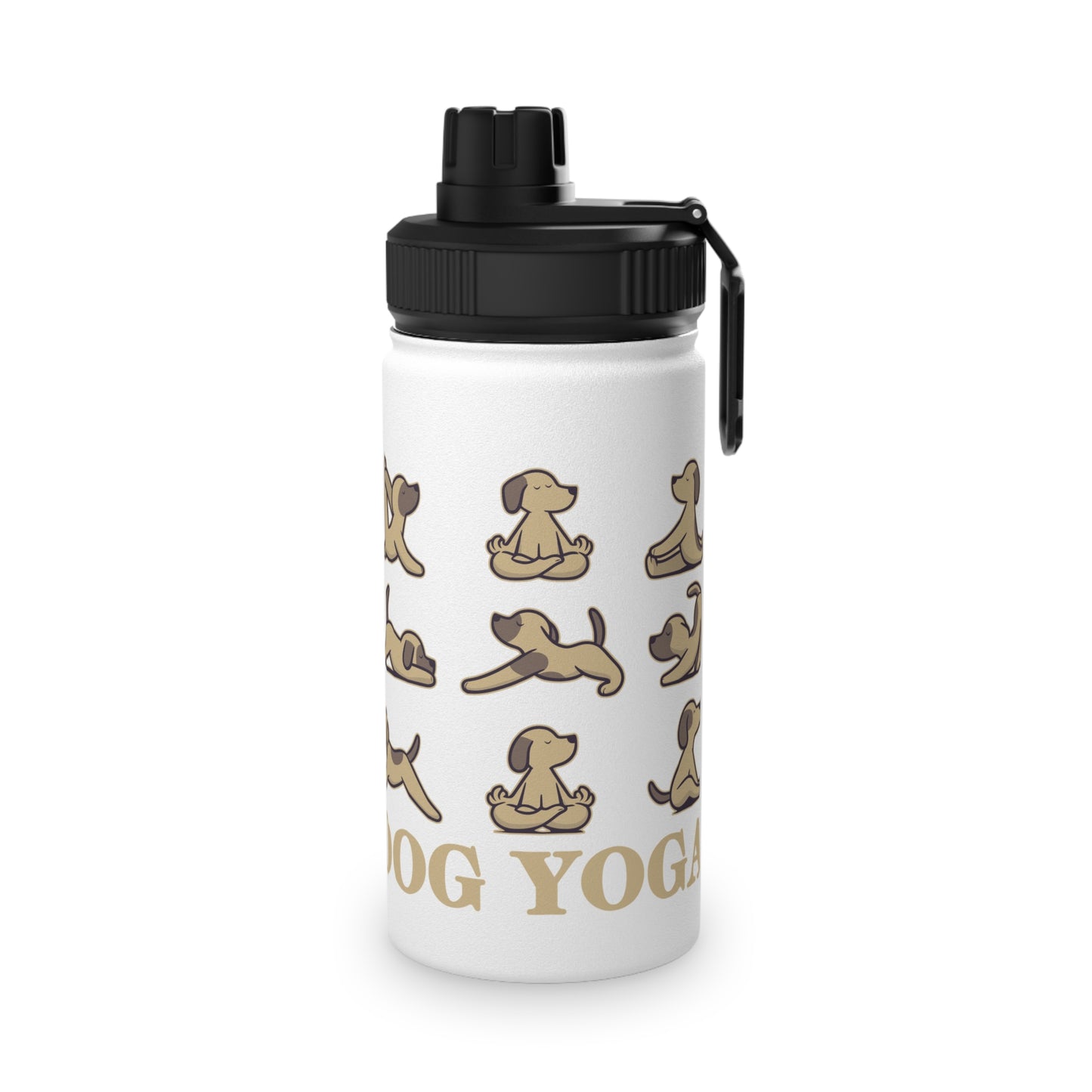 Dog Yoga Stainless Steel Water Bottle - # Sizes