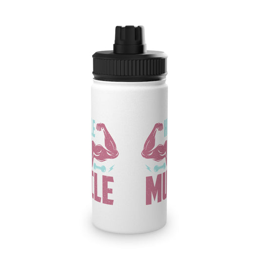 Hustle for That Muscle Stainless Steel Sports Water Bottle - 3 sizes