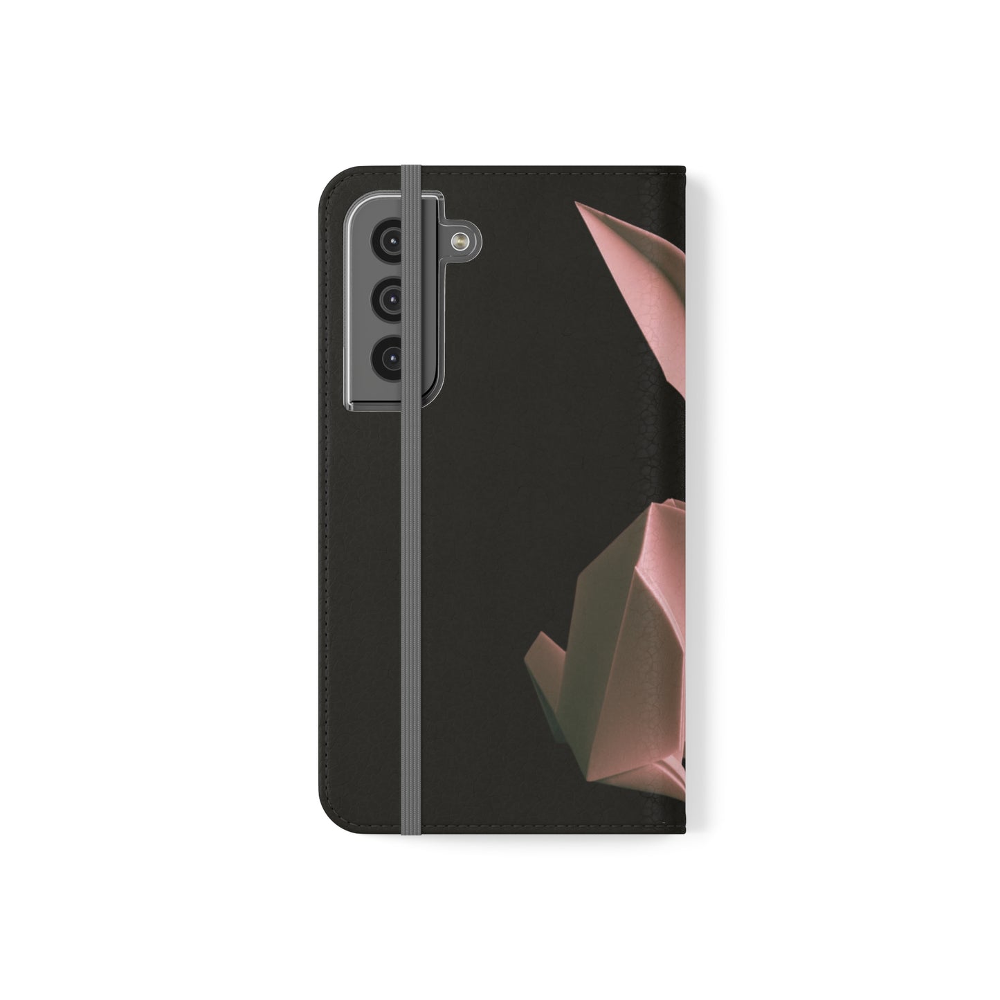 Origami Pink Rabbit Flip Cases iPhone/Samsung