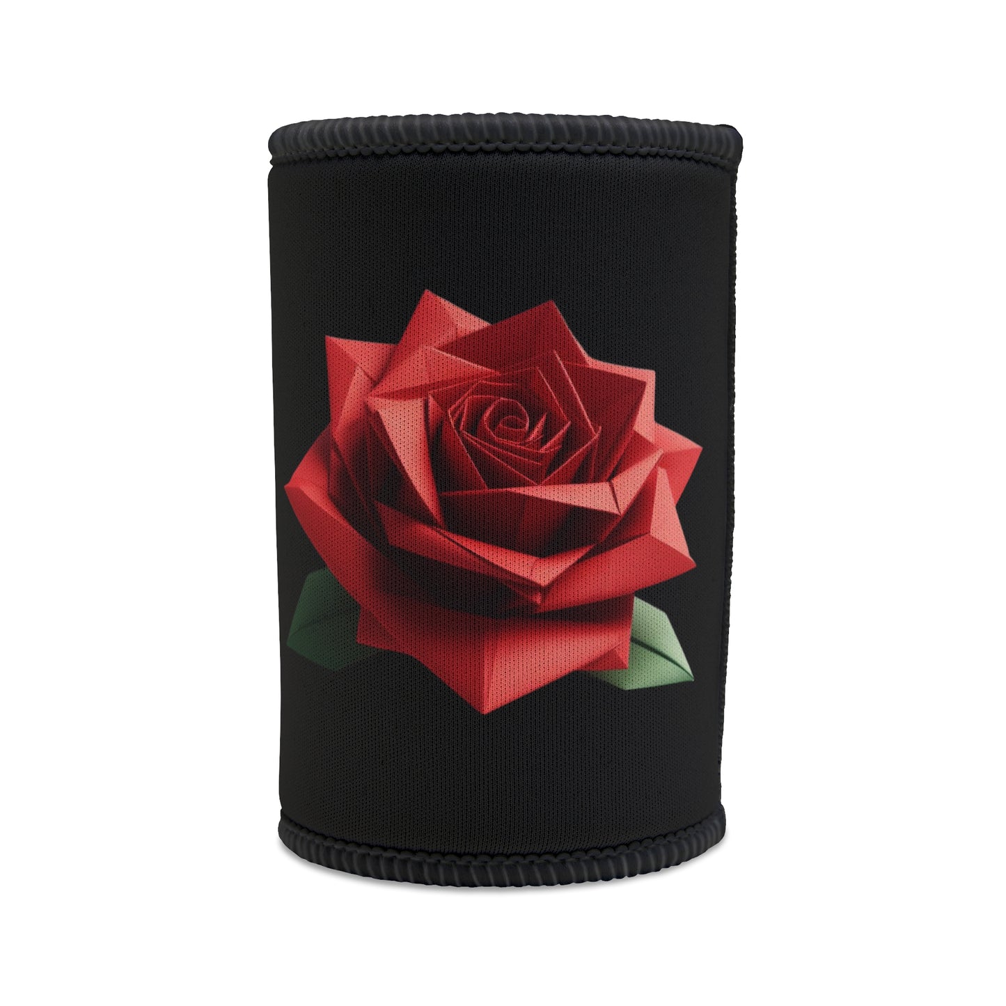 Origami Red Rose Stubby Cooler