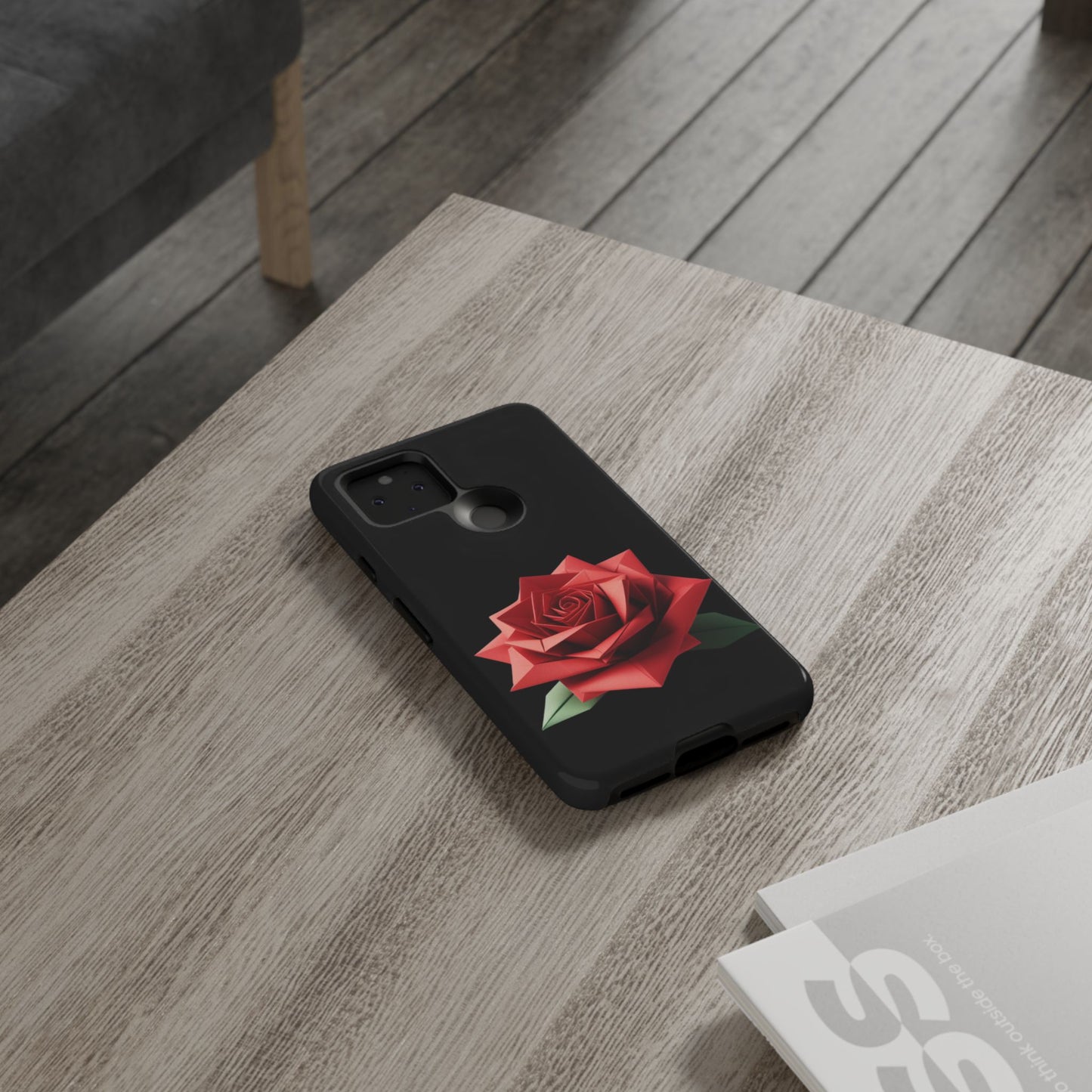 Origami Red Rose Tough Cases iPhone/Google/Samsung