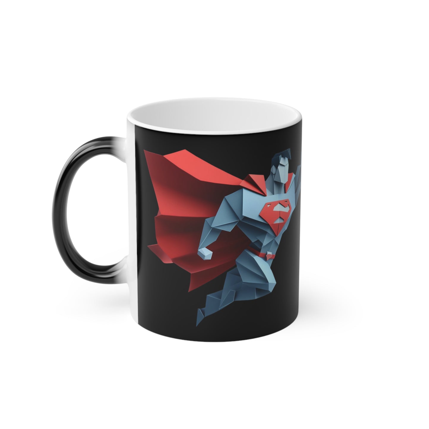 Origami Superman Magic Mug