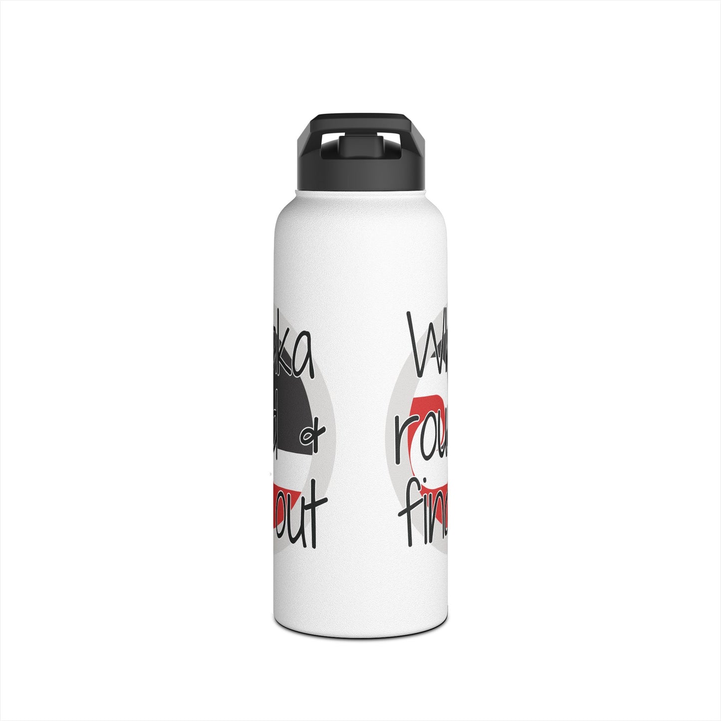 Whaka Round & Find Out Stainless Steel Water Bottle, Standard Lid