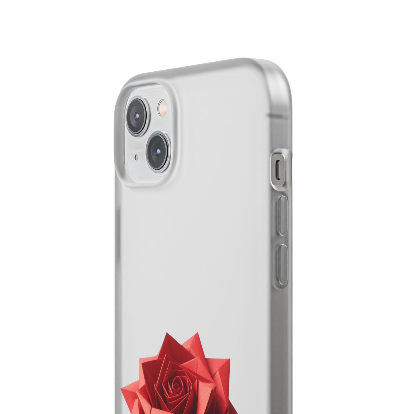 Origami Red Rose Flexi Cases