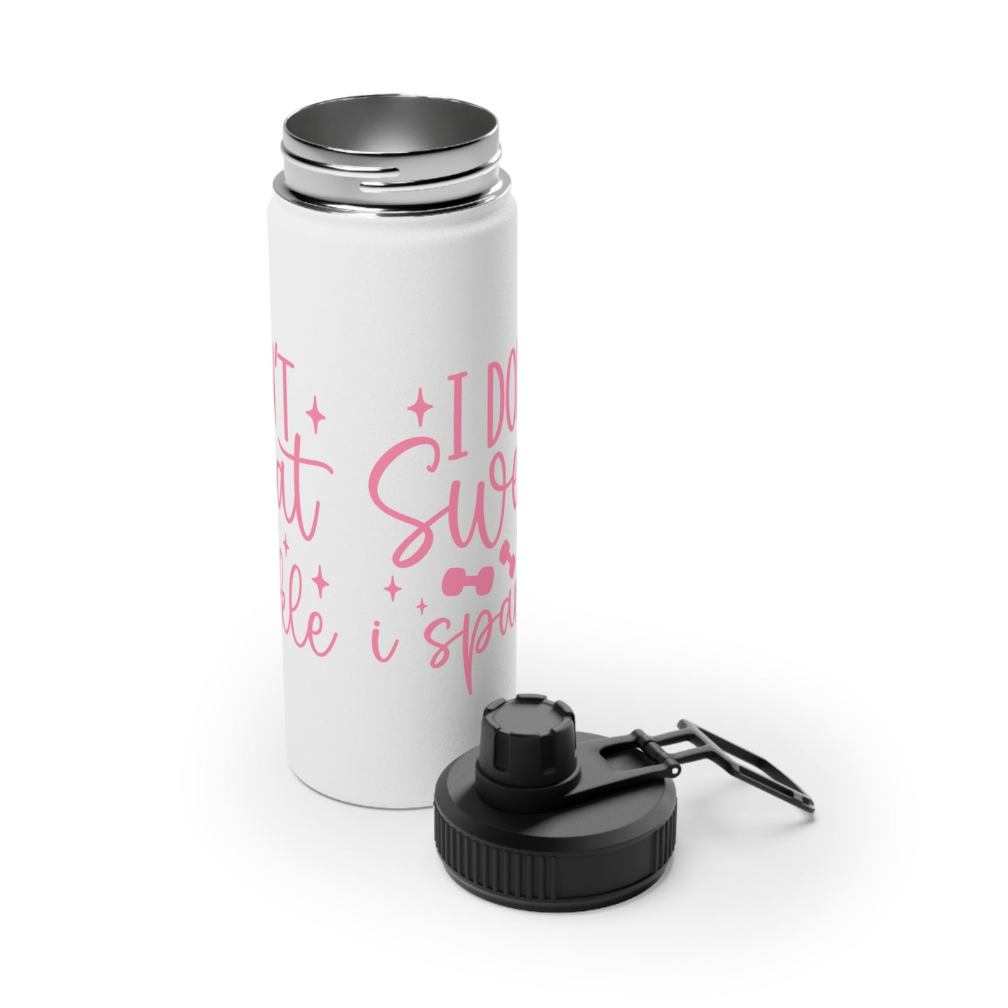 I Don't Sweat I Sparkle Stainless Steel Sports Water Bottle - 3 sizes