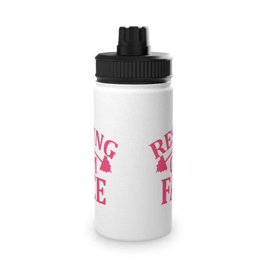 Resting Gym Face Stainless Steel Sports Water Bottle - 3 sizes