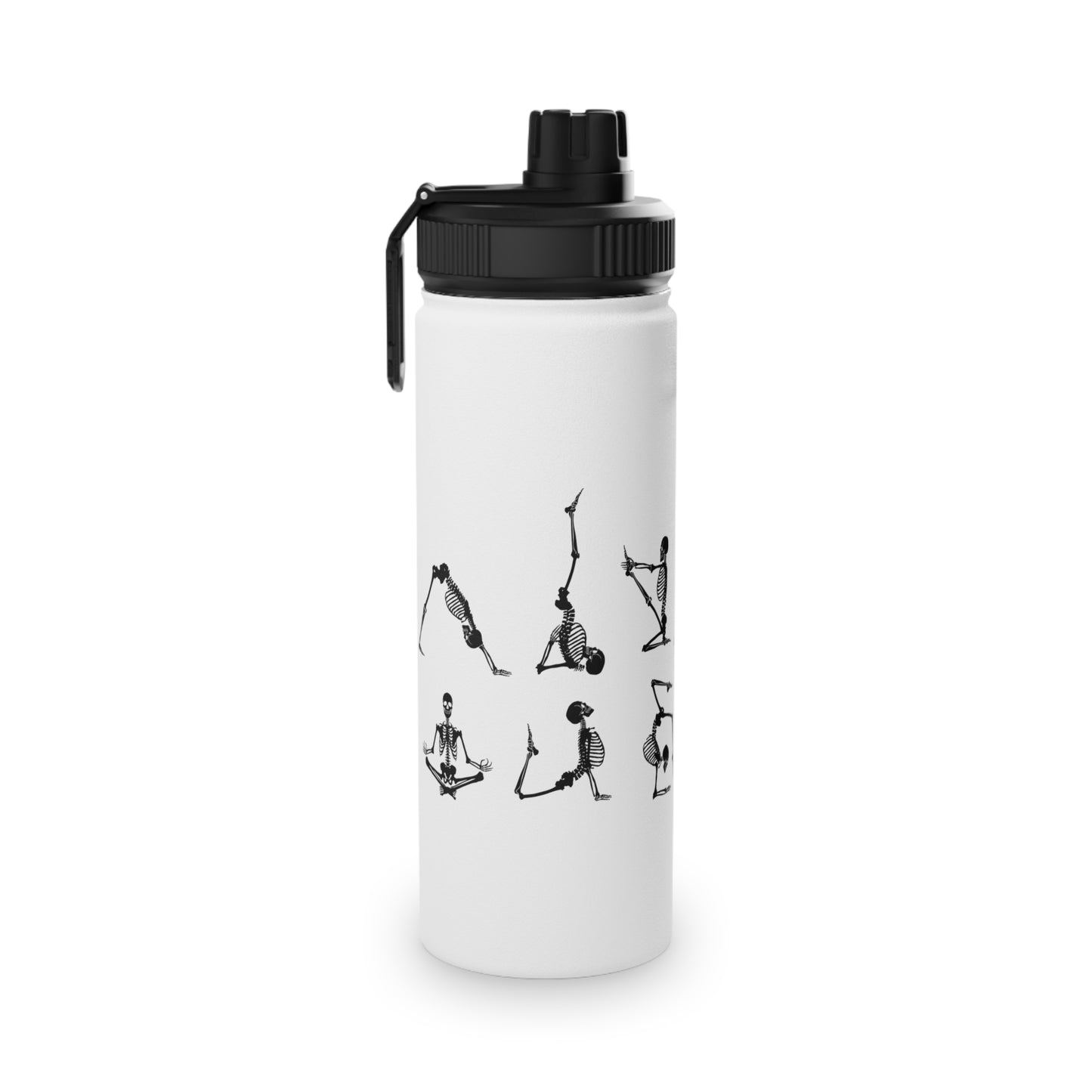 Skeleton Yoga Stainless Steel Water Bottle - # Sizes