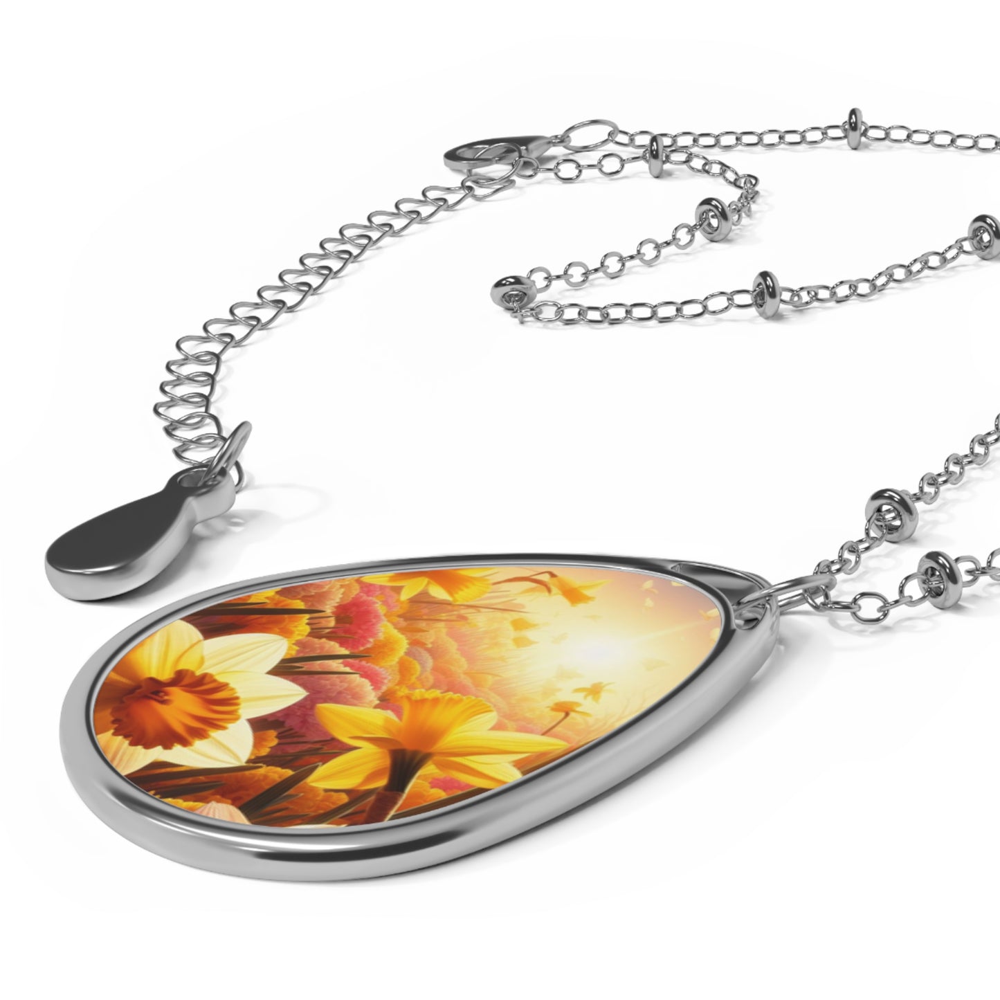 Daffodils Oval Necklace