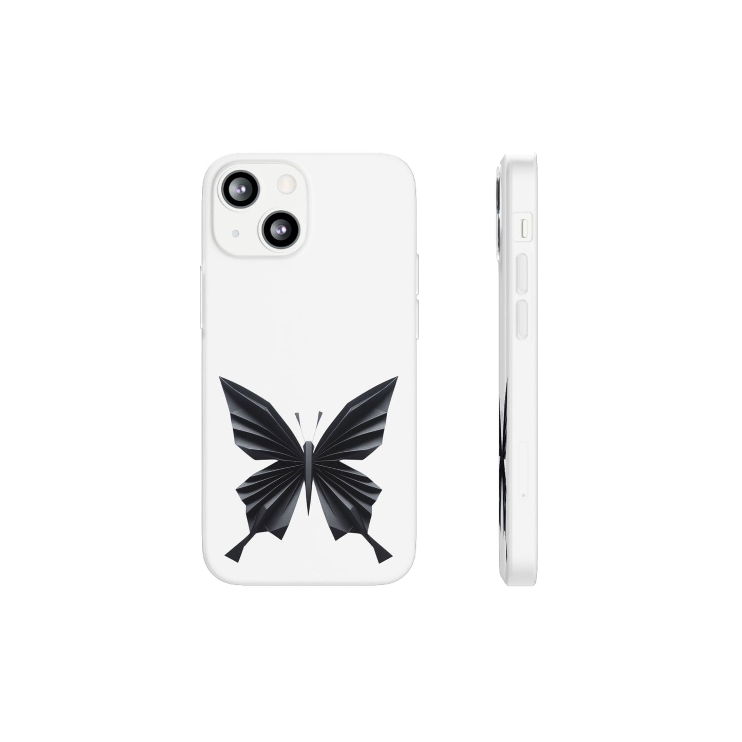 Origami Black Butterfly Flexi Cases