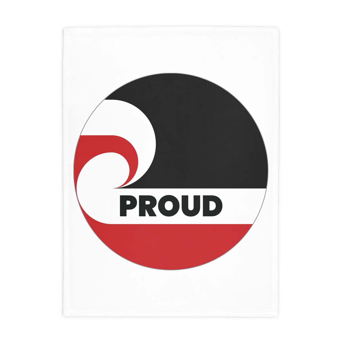 PROUD - White Plush Fleece Blanket