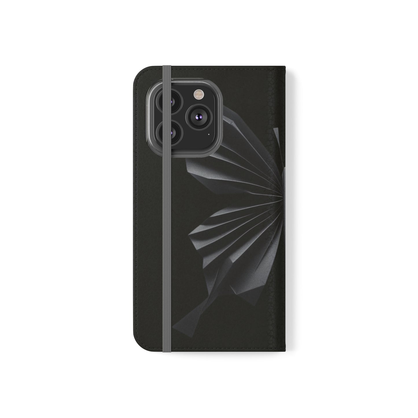 Origami Black Butterfly Flip Cases iPhone/Samsung