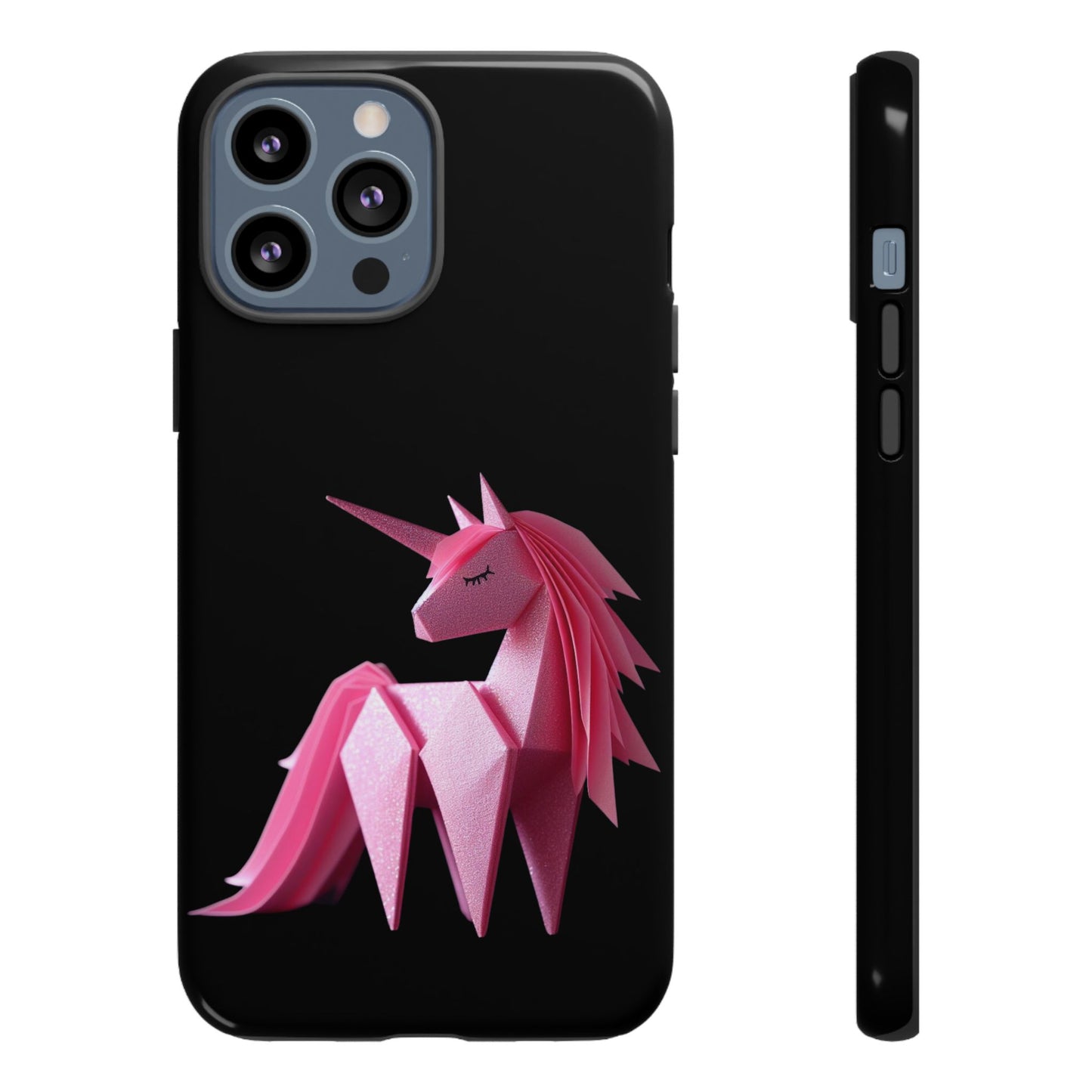 Origami Pink Unicorn Tough Cases iPhone/Google/Samsung