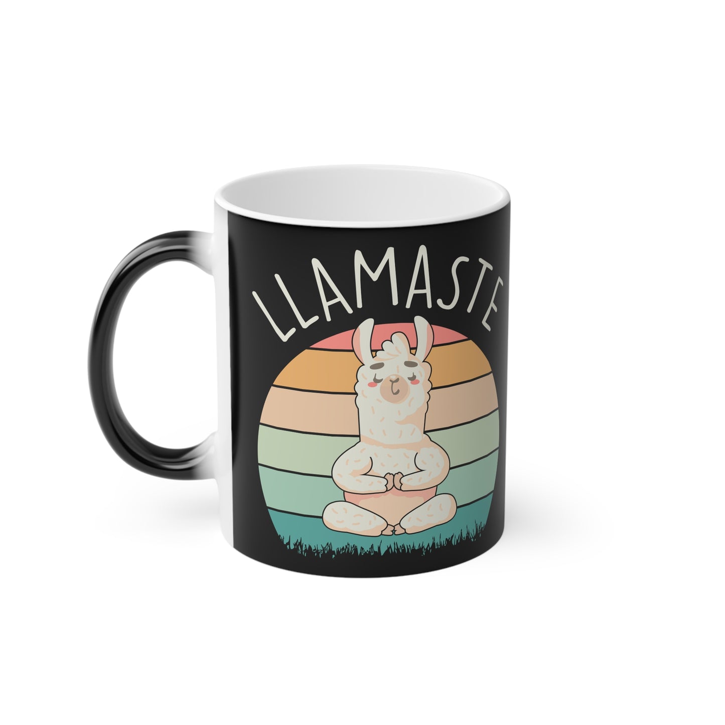 Llamaste Magic Mug - Color Changing Heat Sensitive Cup for Relaxation and Meditation