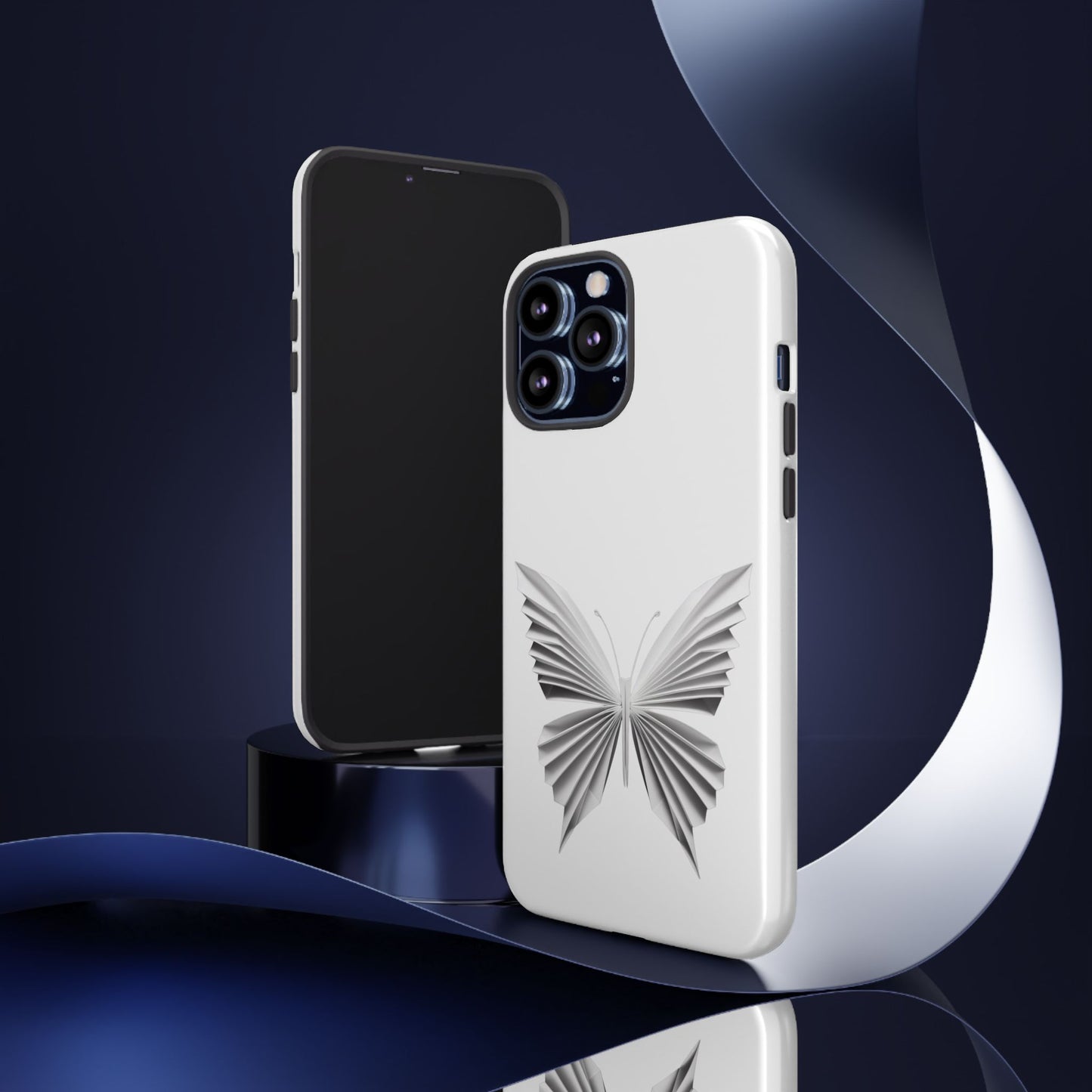 Origami White Butterfly Tough Cases iPhone/Google/Samsung