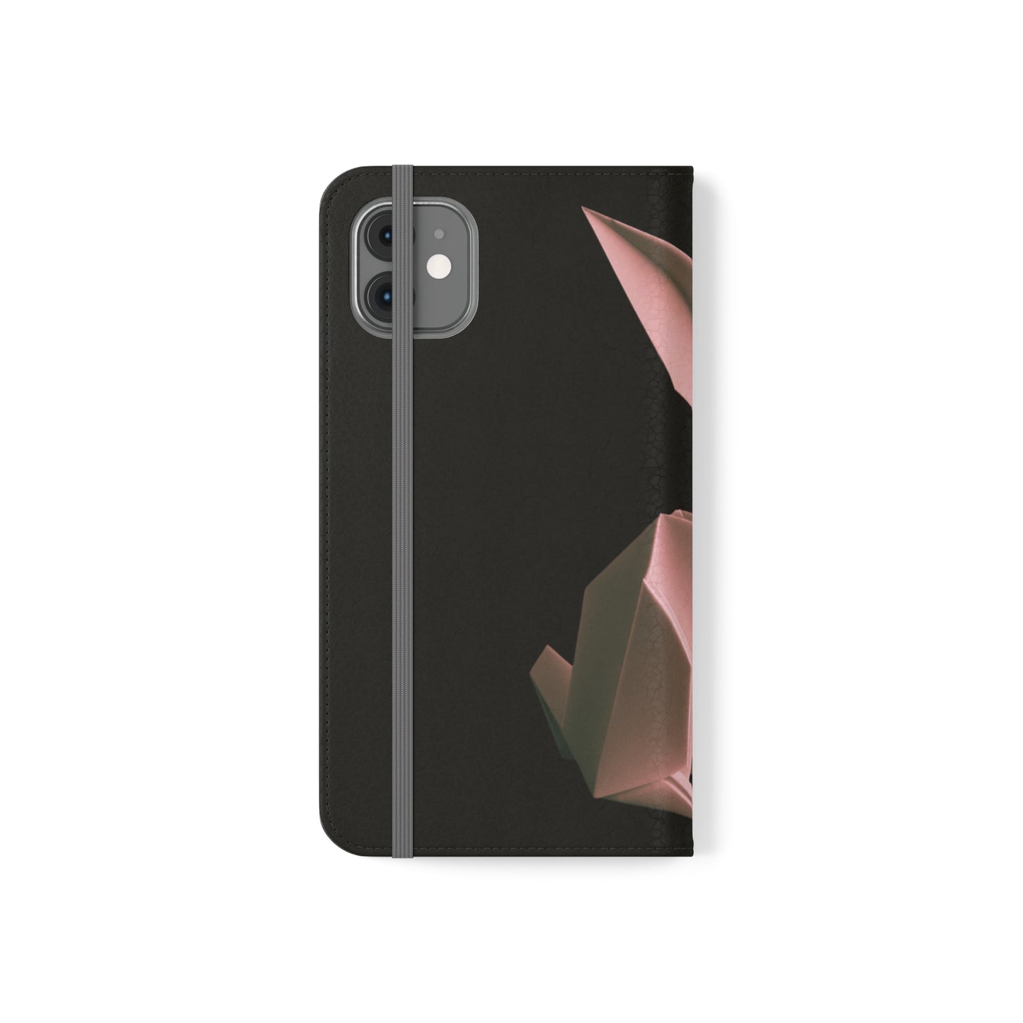 Origami Pink Rabbit Flip Cases iPhone/Samsung