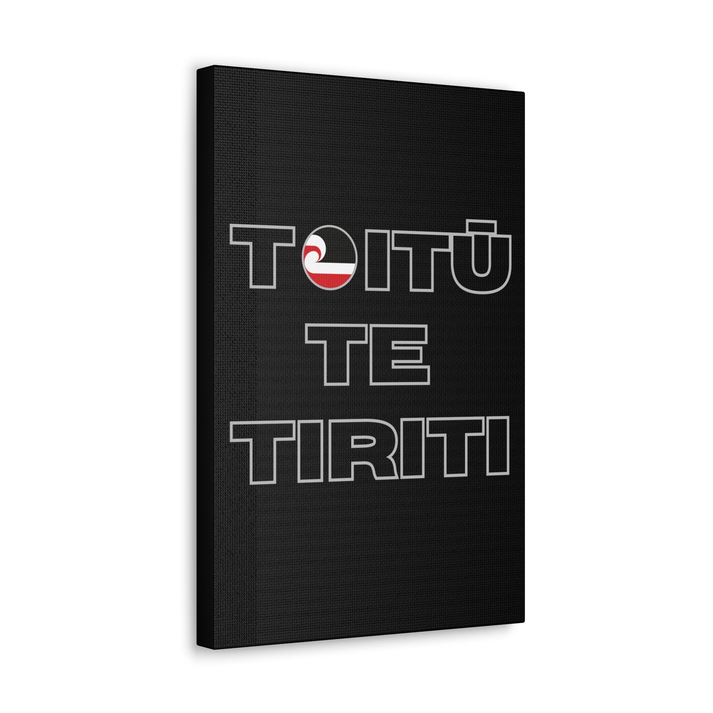 Toitū Te Tiriti Classic Canvas - Black