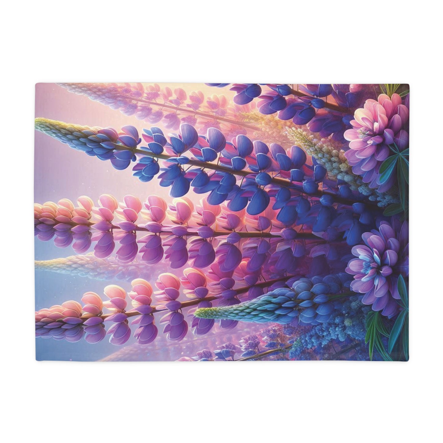 Lupins #2 Plush Fleece Blanket