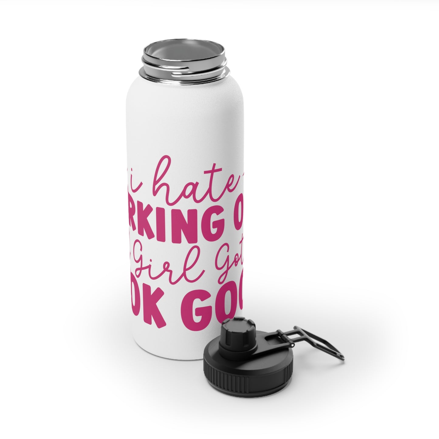 I Hate Working Out... Stainless Steel Sports Water Bottle - 3 sizes